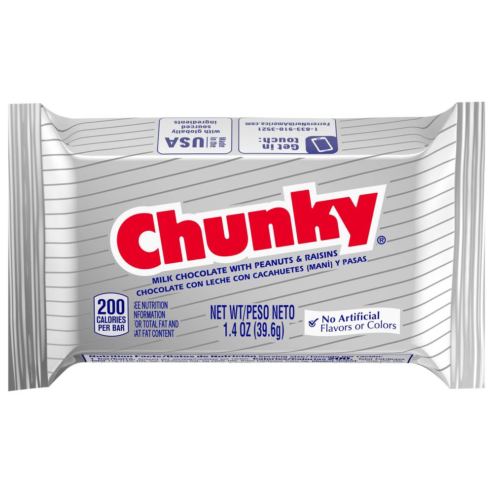 Chunky Milk Chocolate With Peanuts & Raisins (1.4 oz)