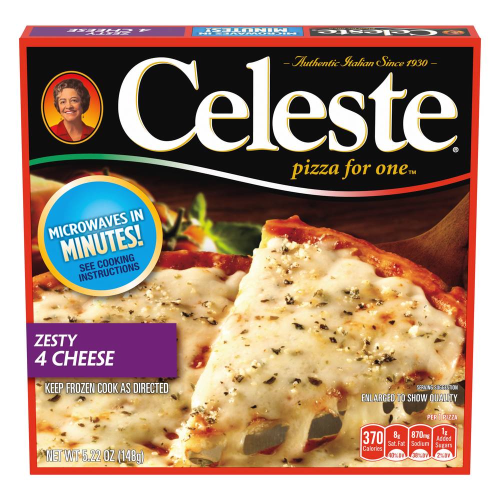 Celeste Zesty 4 Cheese Pizza