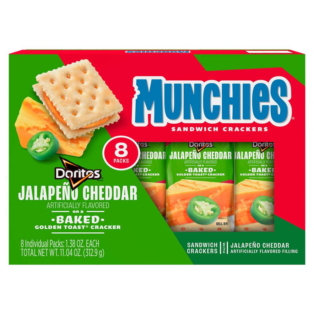 Munchies Sandwich Crackers, Jalapeno Cheddar (1.38 oz, 8 ct)