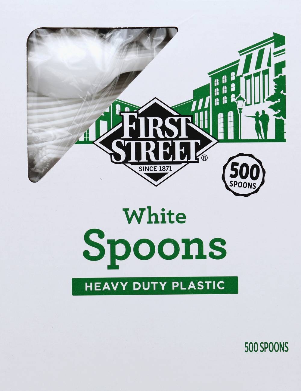 First Street Heavy Duty Plastic Spoons (500 ct)