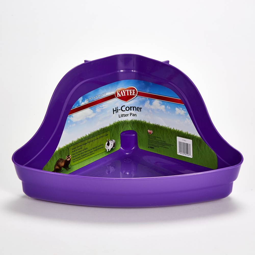 Kaytee High Corner Litter Pan (purple)