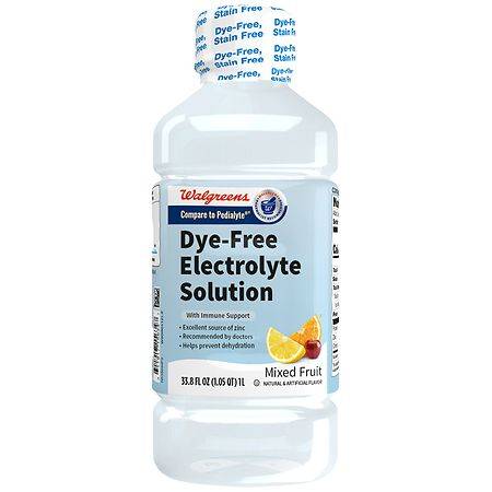 Walgreens Electrolyte Solution Dye-Free (33.79 fl oz) (mixed fruit)