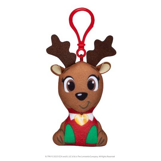 Elf Pets Plushee Pals Mini Clip-On, Reindeer