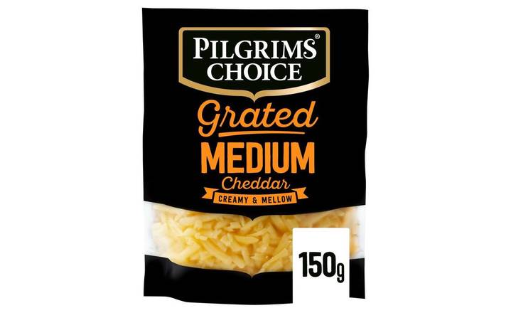 Pilgrims Choice Grated Medium Cheddar 150g (380903)  