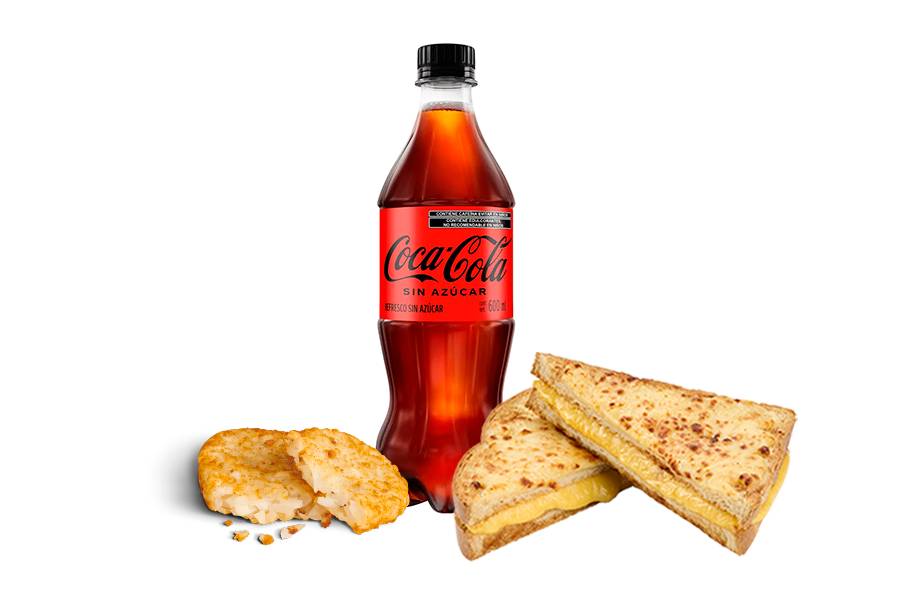 Combo Desayuno Grilled Cheese + Coca Cola