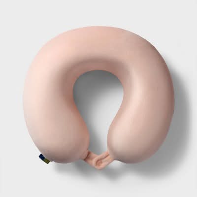 Open Story Memory Foam Travel Neck Pillow, Pink