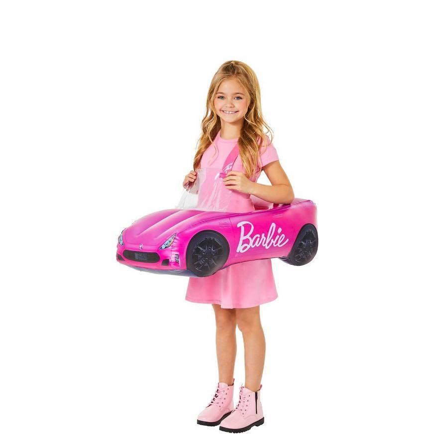 Party City Kids' Inflatable Barbie Car Ride-On Costume - Mattel Barbie (one size/hot pink)