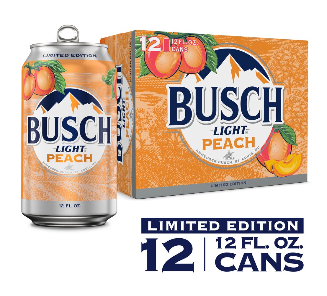 Busch Beer, Peach (12 x 12 fl oz)