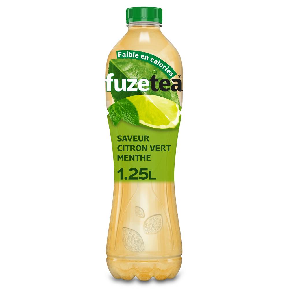 Fuze Tea - Boisson au thé glacé (1.25 L) (citron vert-menthe)