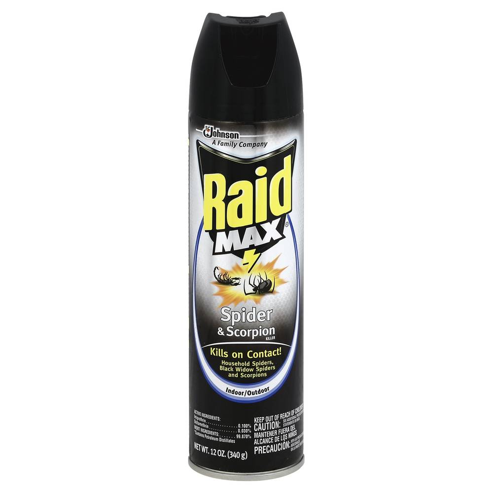 Raid Max Spider & Scorpion Killer (12 oz)