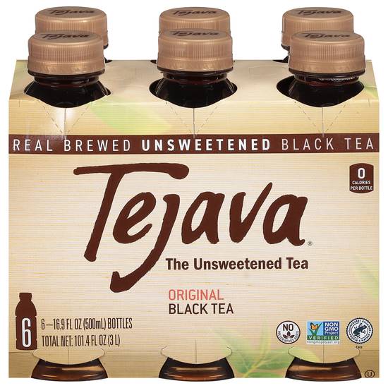 Tejava Original Unsweetened Black Tea (6 ct, 16.9 fl oz)