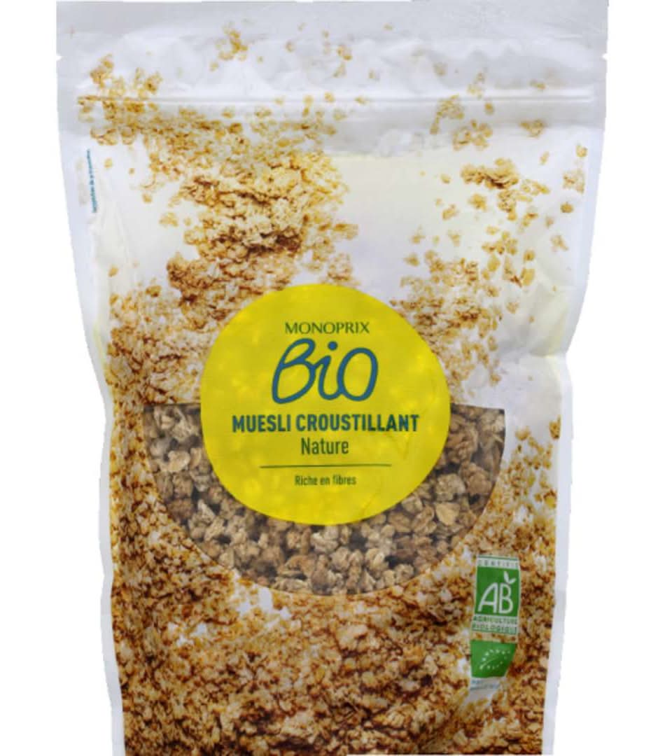 Monoprix Bio - Muesli croustillant nature (375g)