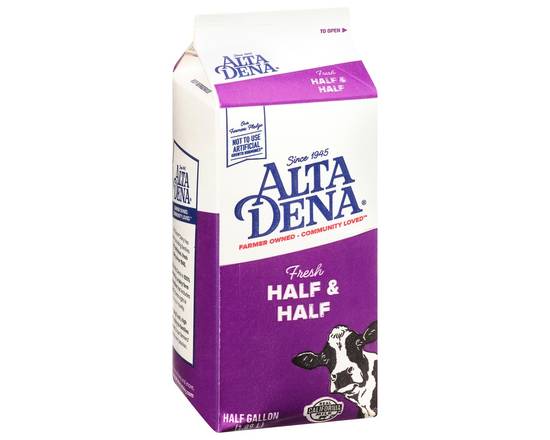 Alta Dena · Fresh Half & Half (1/2 gal)