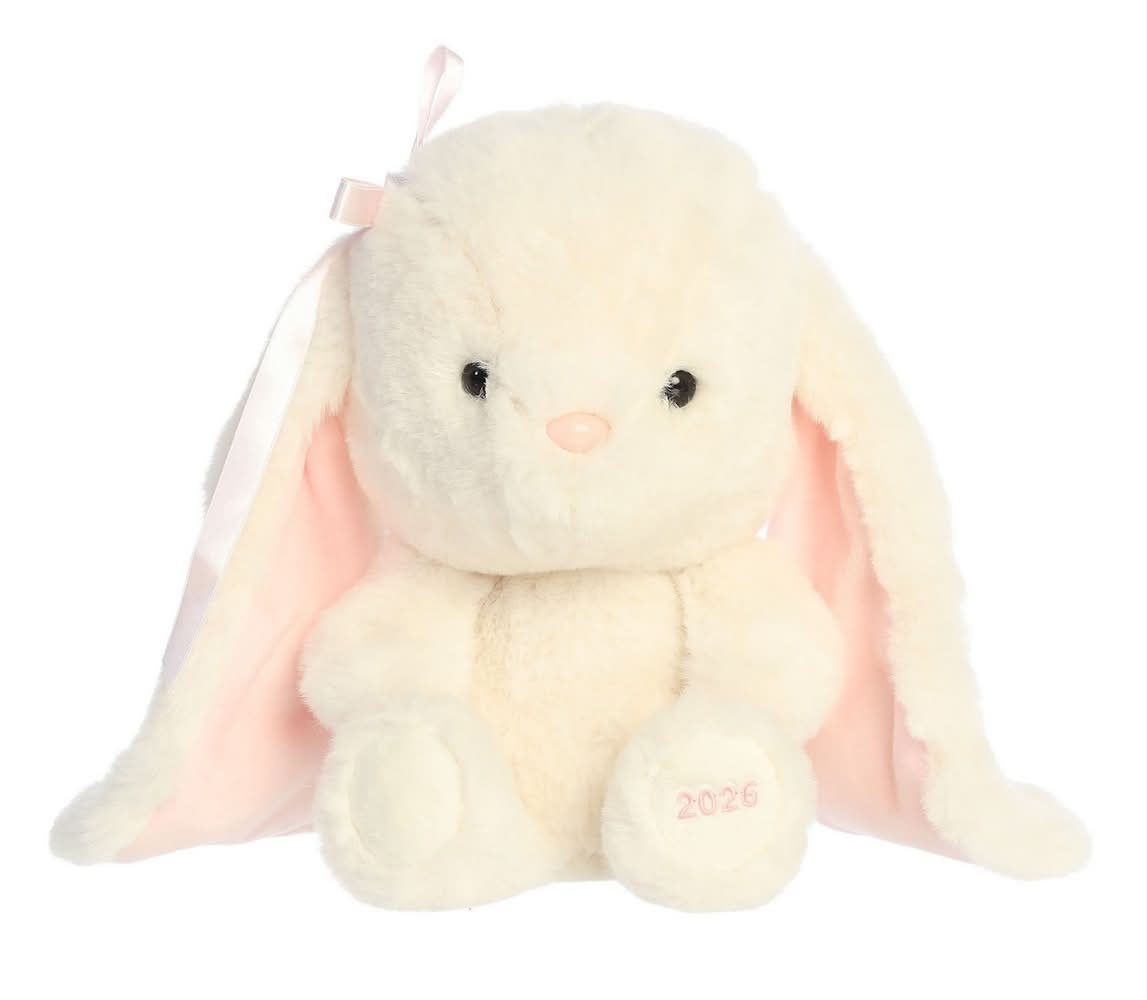 Aurora 2026 Coquette Lily Bunny Plush, 7 In
