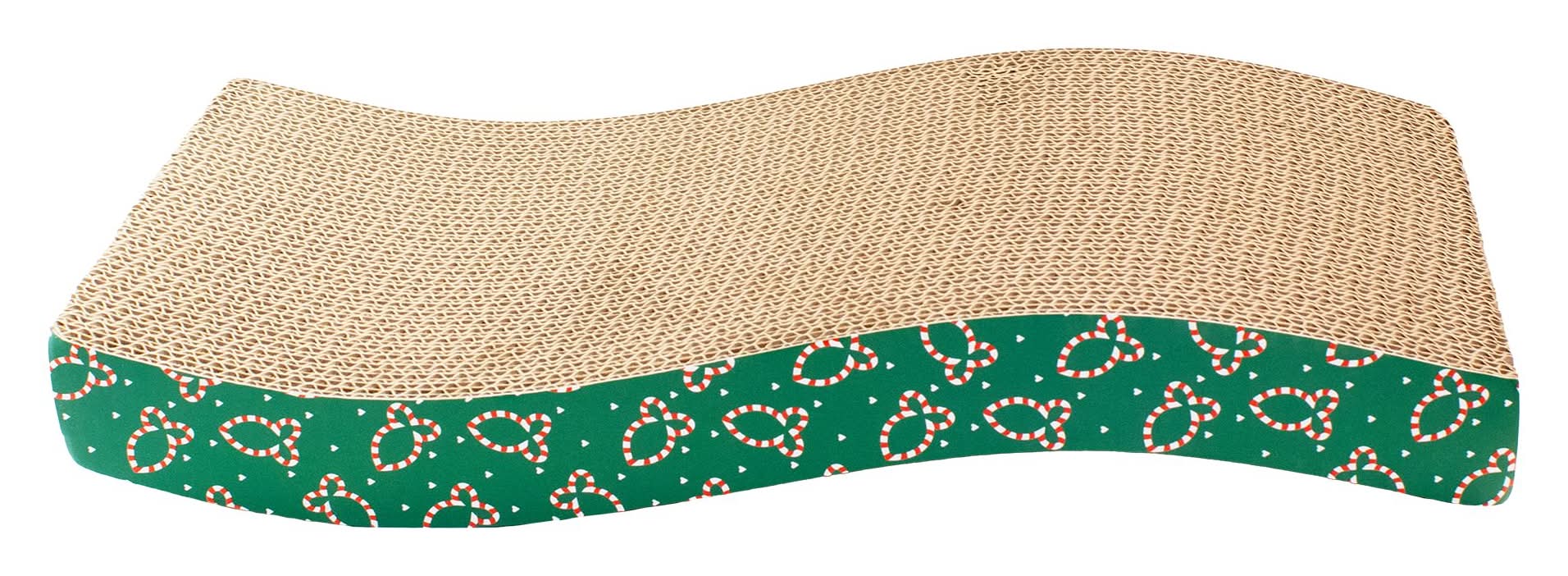 Merry & Bright® Holiday Wavy Cat Scratcher (Color: Multi Color, Size: 1 Count)