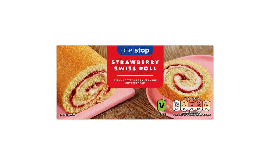 One Stop Strawberry Swiss Roll (398120)