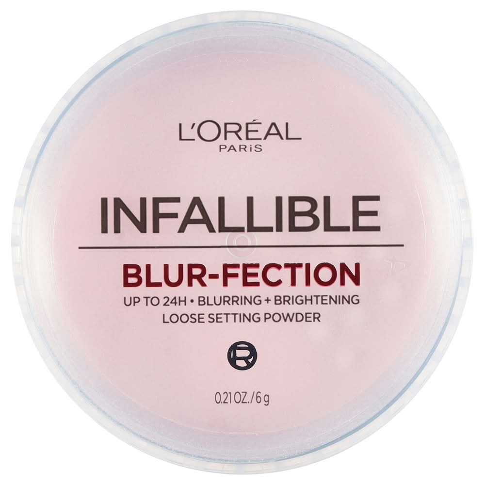 L'Oréal Infallible Blur-Fection Loose Setting Powder, 10 Light Pink (0.21 oz)