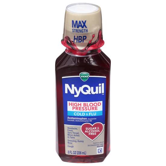 Vicks Nyquil High Blood Pressure Cold & Flu