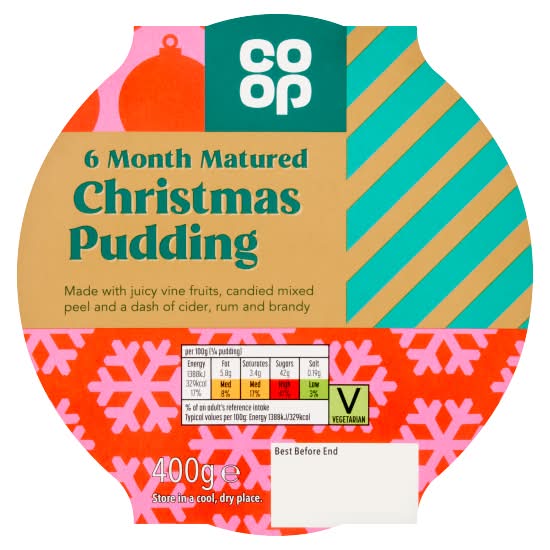 Co-op Christmas Pudding (400g)