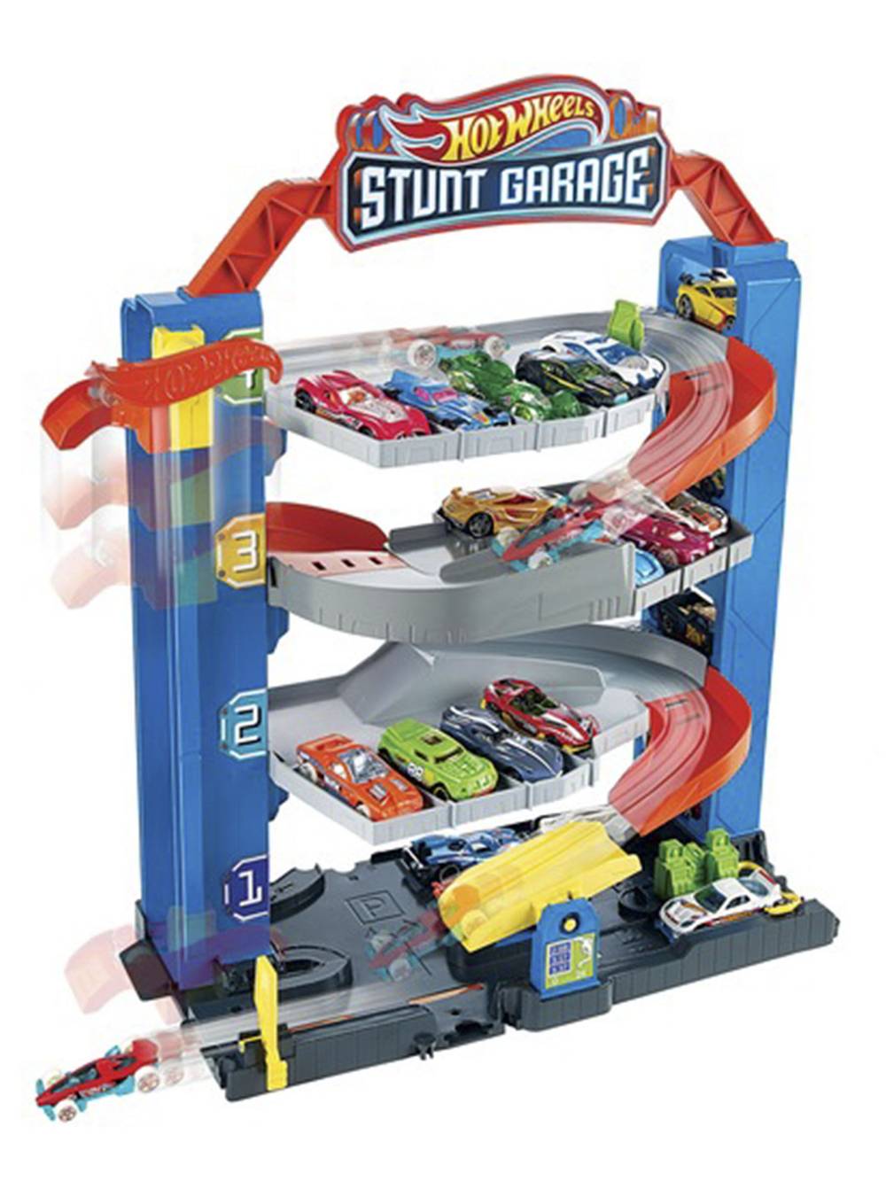 Hot wheels autopista garage stunt