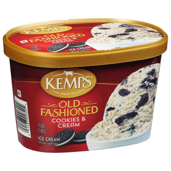 Kemps Old Fashioned Cookies & Cream Ice Cream (1.5 qt)