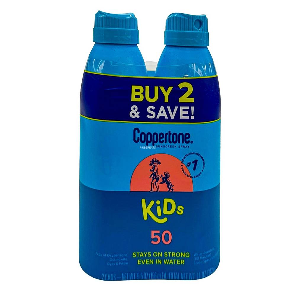 Coppertone Kids' Sunscreen Spray Twin pack