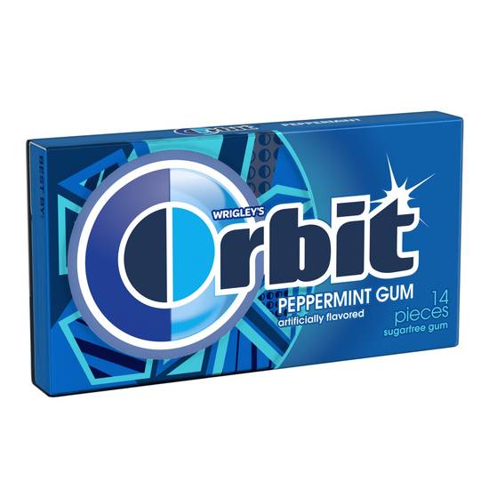 Orbit Peppermint Sugarfree Gum, 14-Pieces