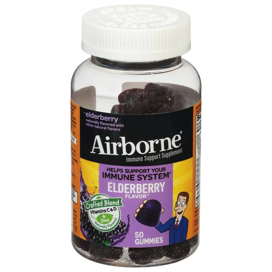 Airborne Elderberry Immune Support Gummies (50 ct)