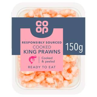 Co-op Cooked King Prawns 150g