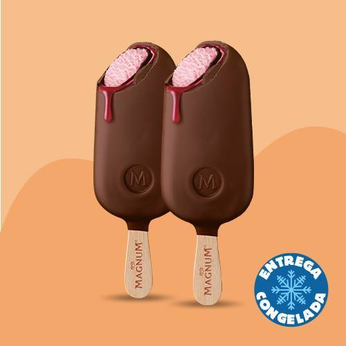 Magnum Double Frambuesa (2 piezas)