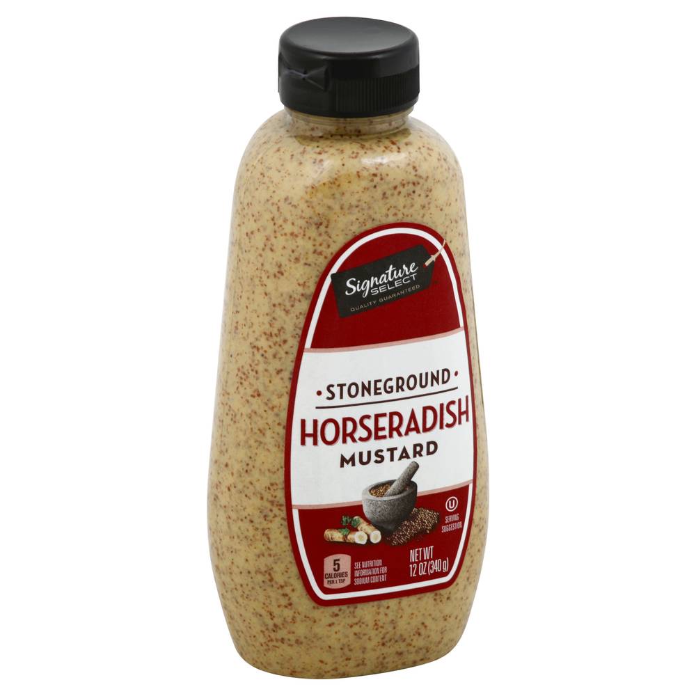 Signature Select Stone Ground Horseradish Mustard (12 oz)