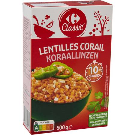FID -Lentilles corail CARREFOUR CLASSIC' - le paquet 500g