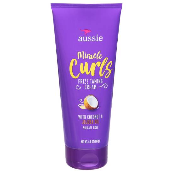 Aussie Miracle Curls Coconut & Jojoba Oil Frizz Taming Cream