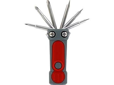 Dm Merchandising 8-in-1 Pocket Tool Kit (8tool12) (red-blue-green-black)