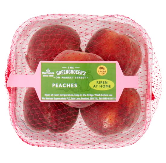 Morrisons The Greengrocer's on Market Street Peaches (4 pack)