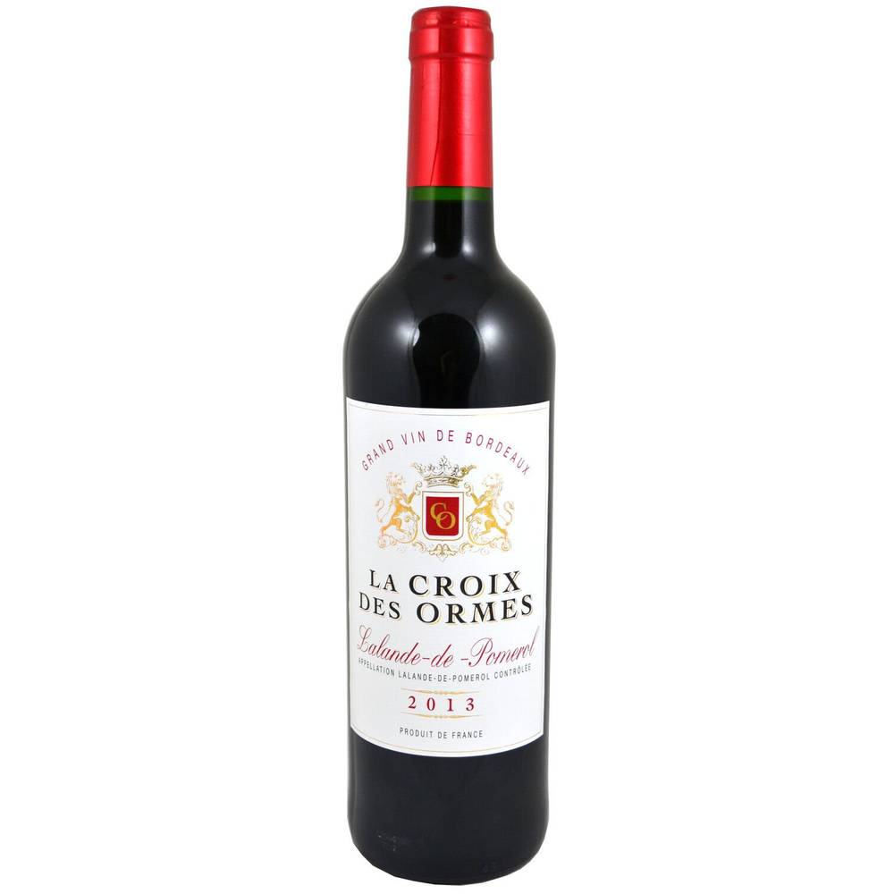 La Croix des Ormes - Vin rouge lalande-de-pomerol 2013 (750 ml)