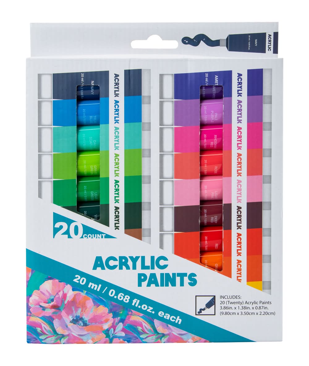 Acrylic Paints 20-Count V1