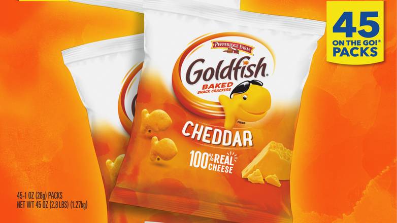 Goldfish Cheddar Crackers (45 x 1 oz)