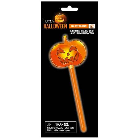 Festive Voice Happy Halloween Age 3+ Glow Wand, Orange - Red