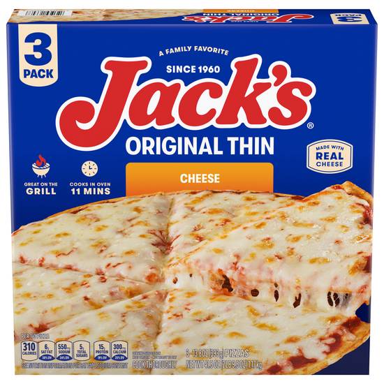 Jack's Original Thin Cheese Pizza (3 ct)