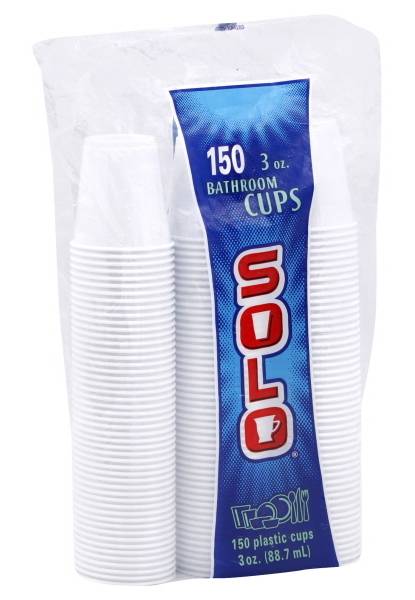Solo Plastic Bathroom Cups (150 ct)