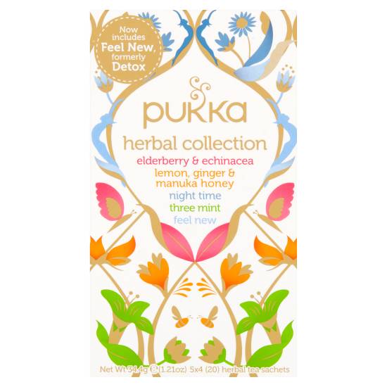 Pukka Herbal Collection Assorted Tea Sachets (34.4g)