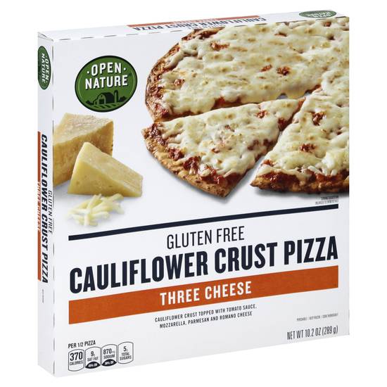 Open Nature Gluten Free Cauliflower Crust Three Cheese Pizza