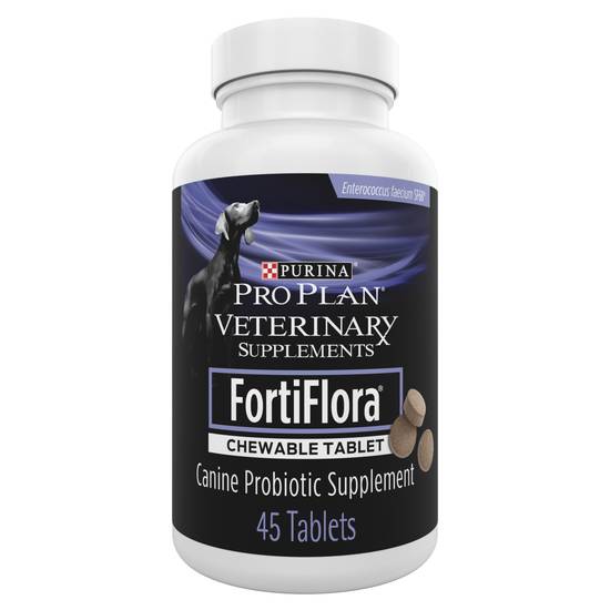 Pro Plan Fortiflora Chewable Dog Probiotic Supplement Tablets