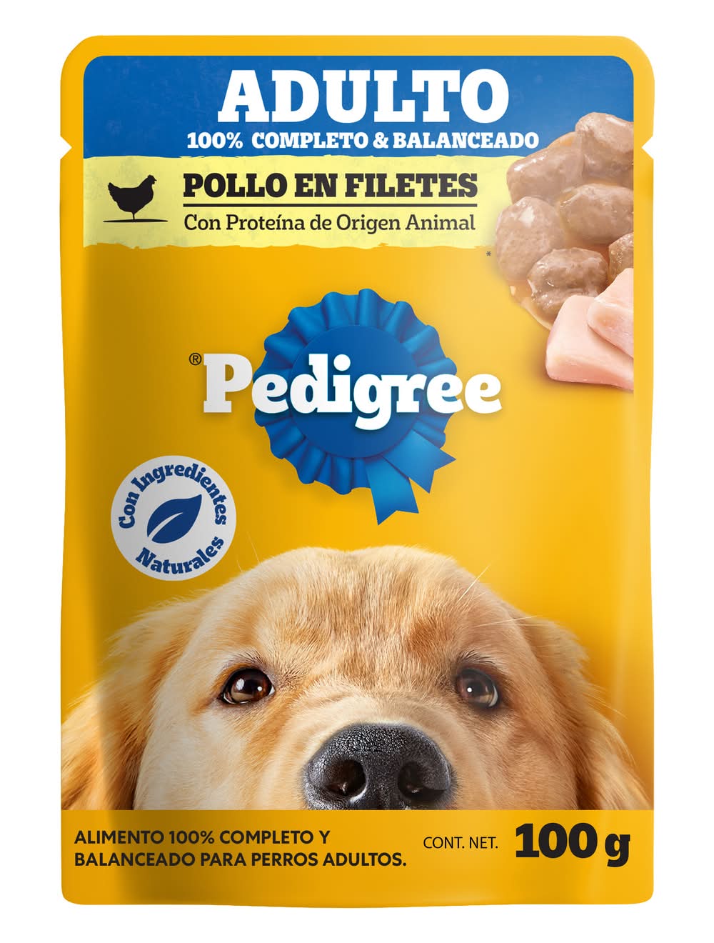 Pedigree · Alimento húmedo para perros, pollo, Adulto (100 g)