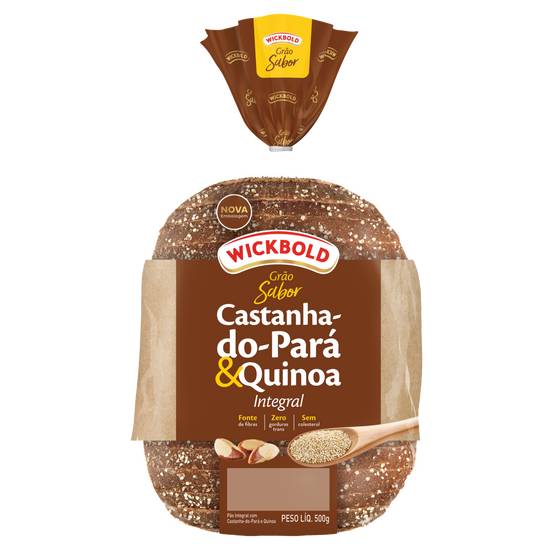 Wickbold pão de forma castanha-do-pará e quinoa integral (500 g)
