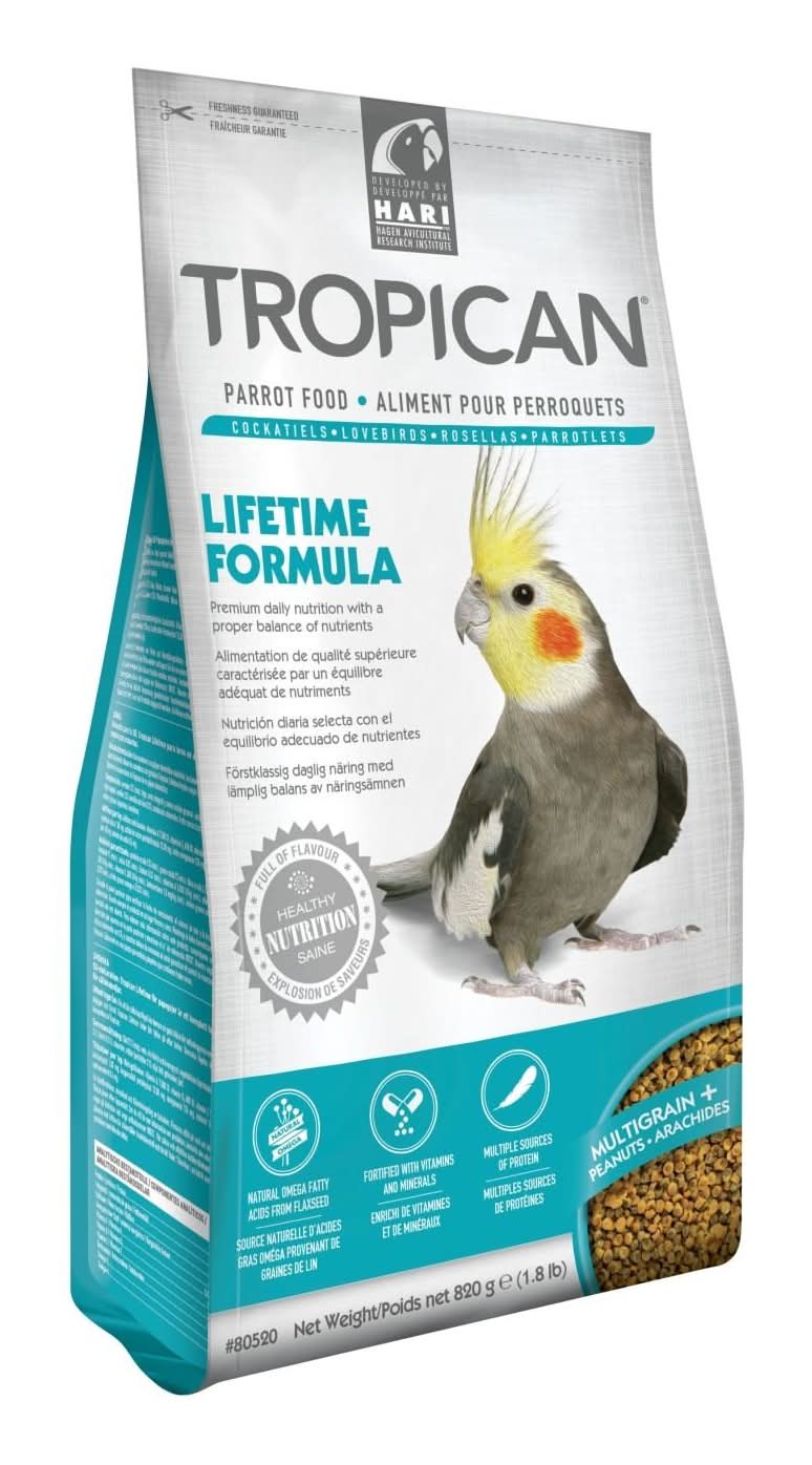 Tropican Lifetime Formula Granules for Cockatiels, 1.8 lb