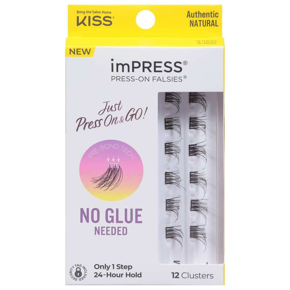 imPRESS Press-On Falsies Authentic Natural Clusters (12 ct)