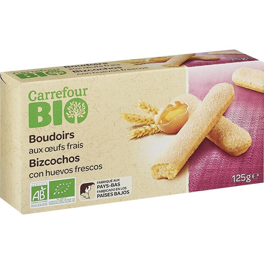 Carrefour - Bio-boudoirs aux œufs frais