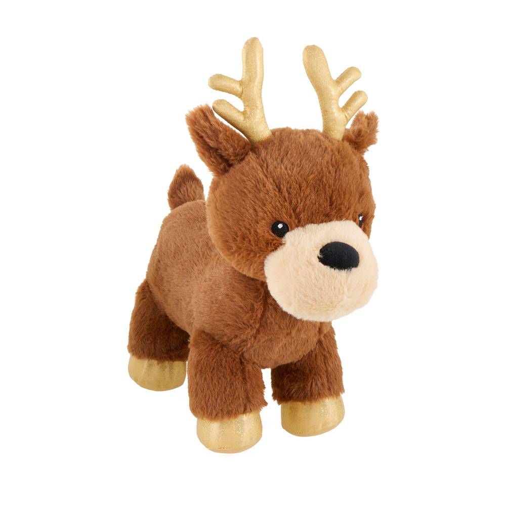 PetSmart Charities Chance and Friends Fortune Holiday Plush Dog Toy, Brown